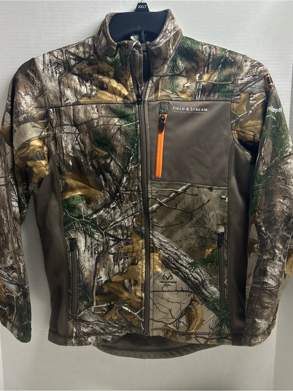 Field And Stream Full Zip Youth Camo Jacket- size Large - HydroRepel Poly Fleece